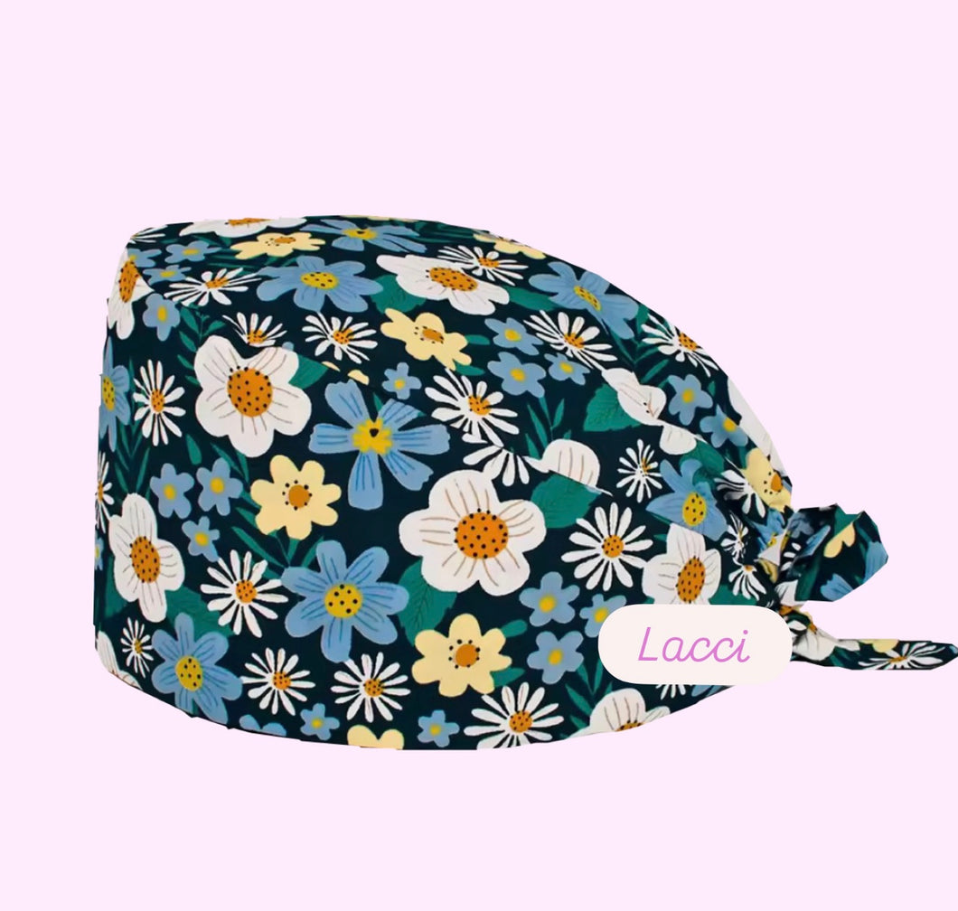 Fiori sfondo blu ( No label )