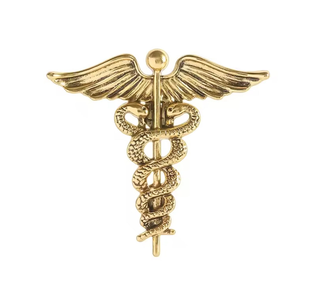 Spilla Caduceo medico