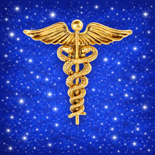 Carica l'immagine nel visualizzatore di Gallery, Spilla Caduceo medico
