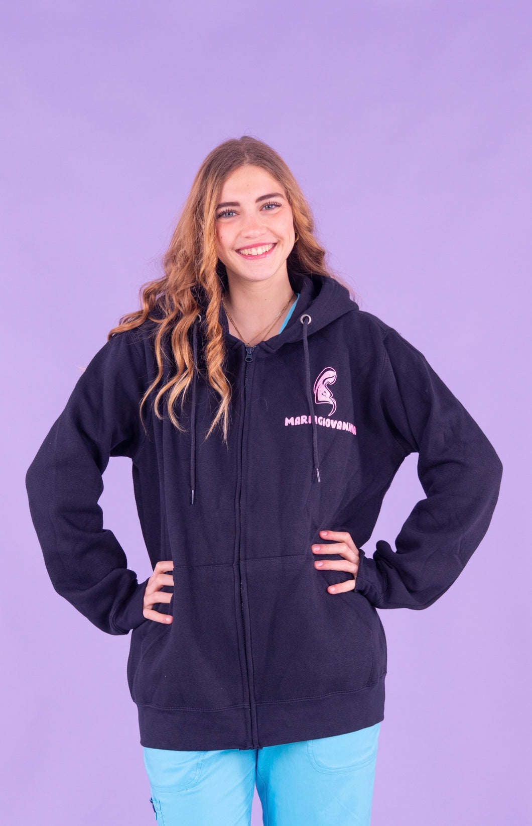 Felpa M MARIAGIOVANNA  ( Felpata blu notte )