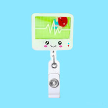 Carica l&#39;immagine nel visualizzatore di Gallery, Portabadge animato Monitor ECG
