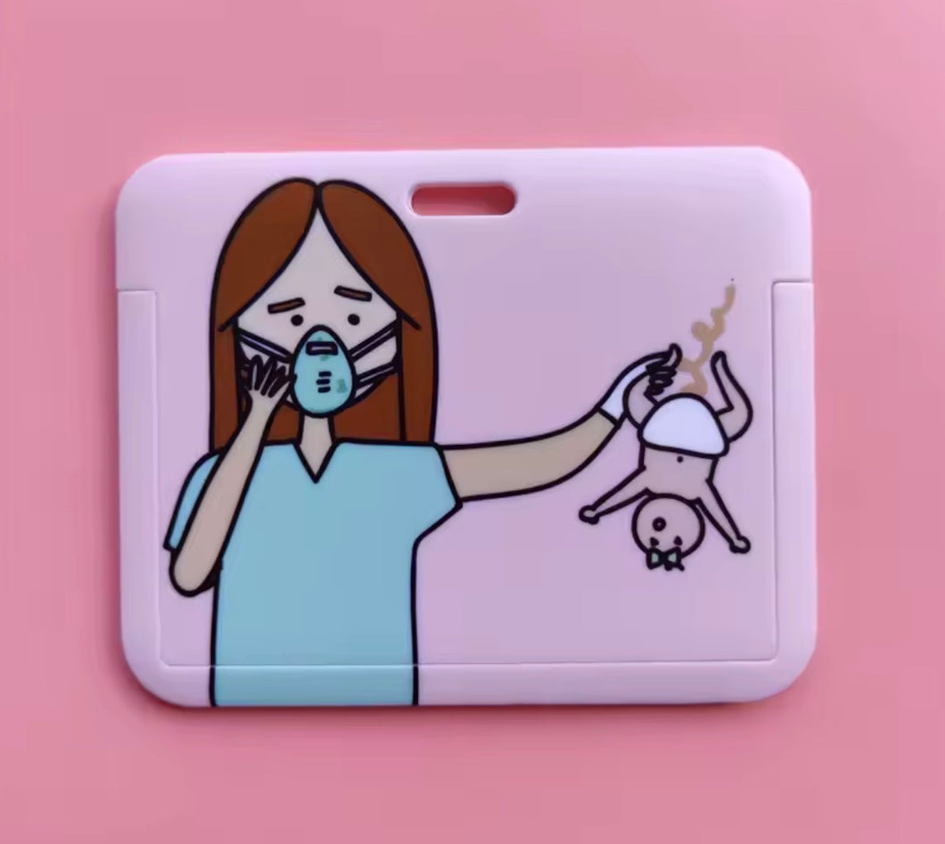 Portabadge + Porta cartellino Ostetrica al Nido