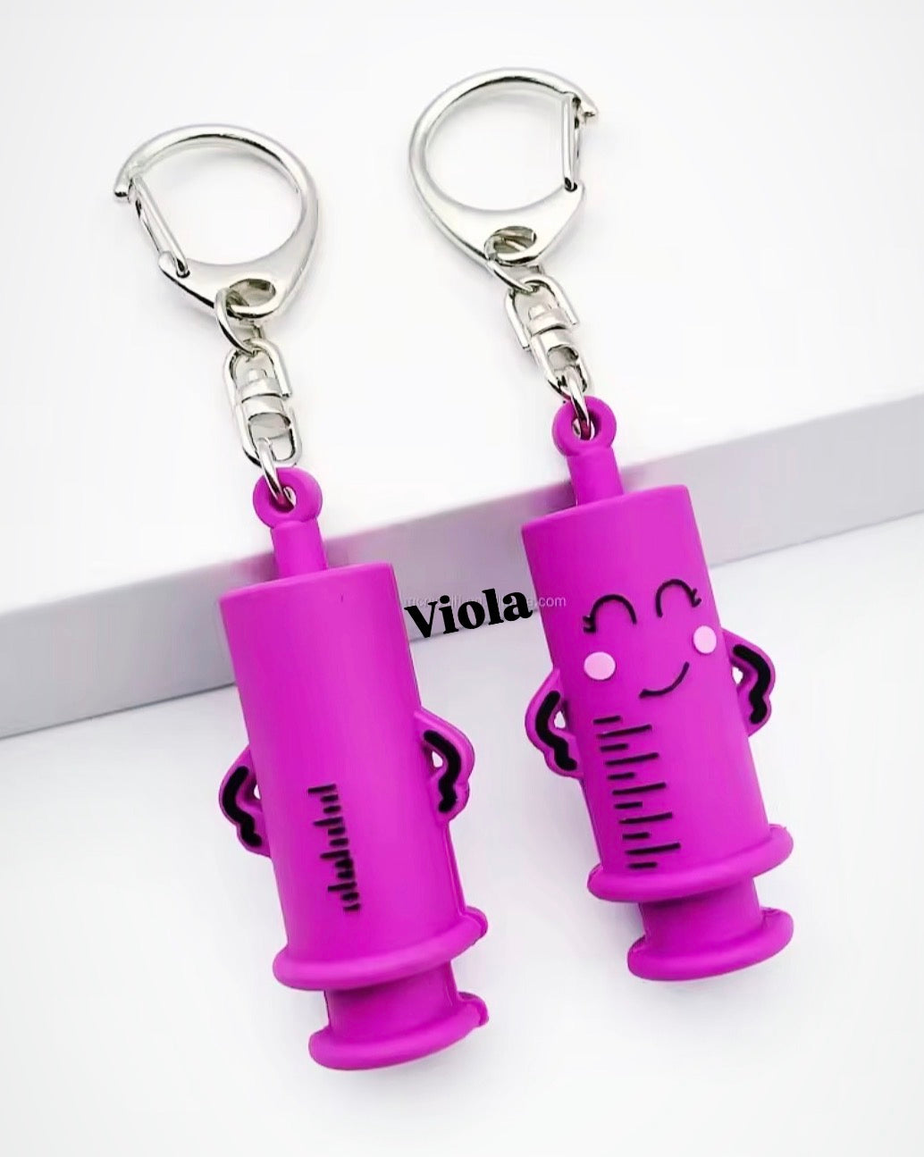 Rompi fialetta SILICONE viola ( portachiavi )