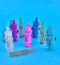 Carica l&#39;immagine nel visualizzatore di Gallery, Rompi fialetta SILICONE turchese ( portachiavi )
