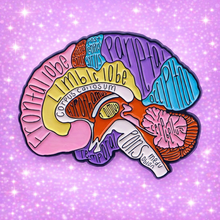 Carica l'immagine nel visualizzatore di Gallery, Spilla cervello anatomico
